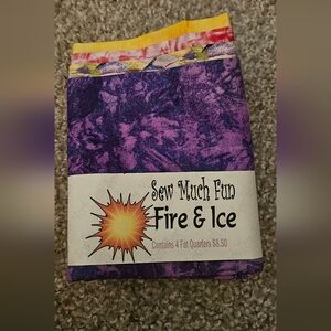 Purple and Yellow Fabric Bundle